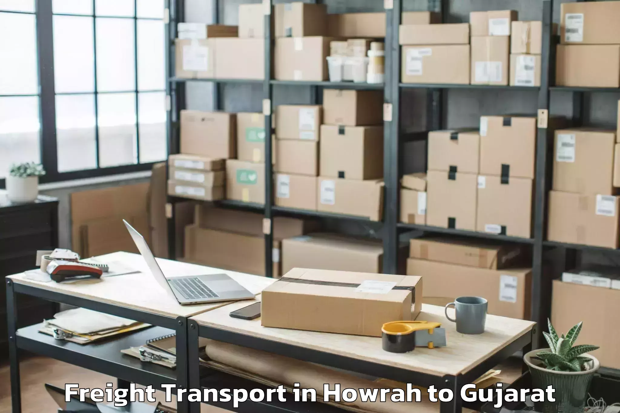 Efficient Howrah to Wadhwan Freight Transport